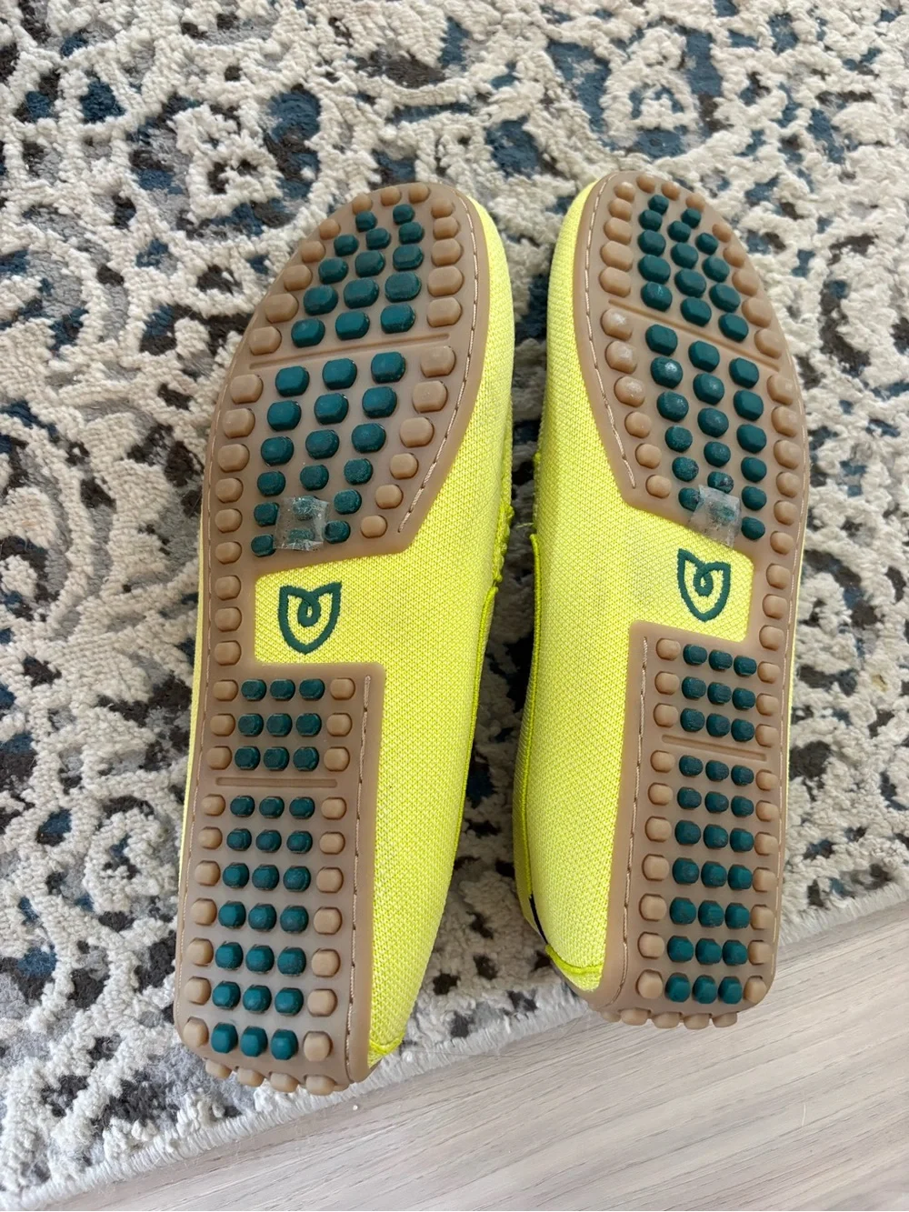 Rothy's Neon Yellow Canvas Loafers The Driver